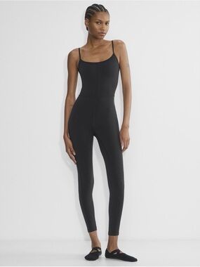 Wilfred Black Slim-Strap Jumpsuit